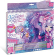 Nebulous Stars Fantasy Horses Sketchbook for Kids - 35 Pages & 80 Stencils