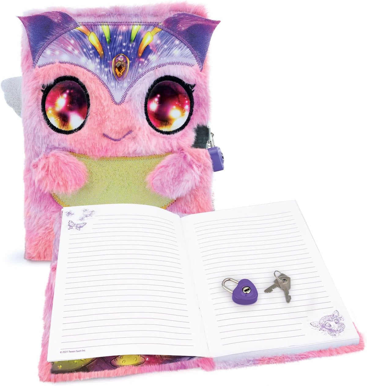 Nebulous Stars Lumina Soft Plush Secret Lock Diary for Girls — image 4