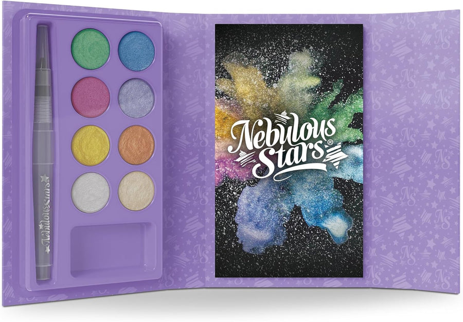 Nebulous Stars Paint by Numbers Watercolour Set with Brush & Box — image 2