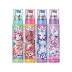 Nebulous Stars Sketch & Colour Pencil Tube — Assorted 4 Designs - Colorland Toys