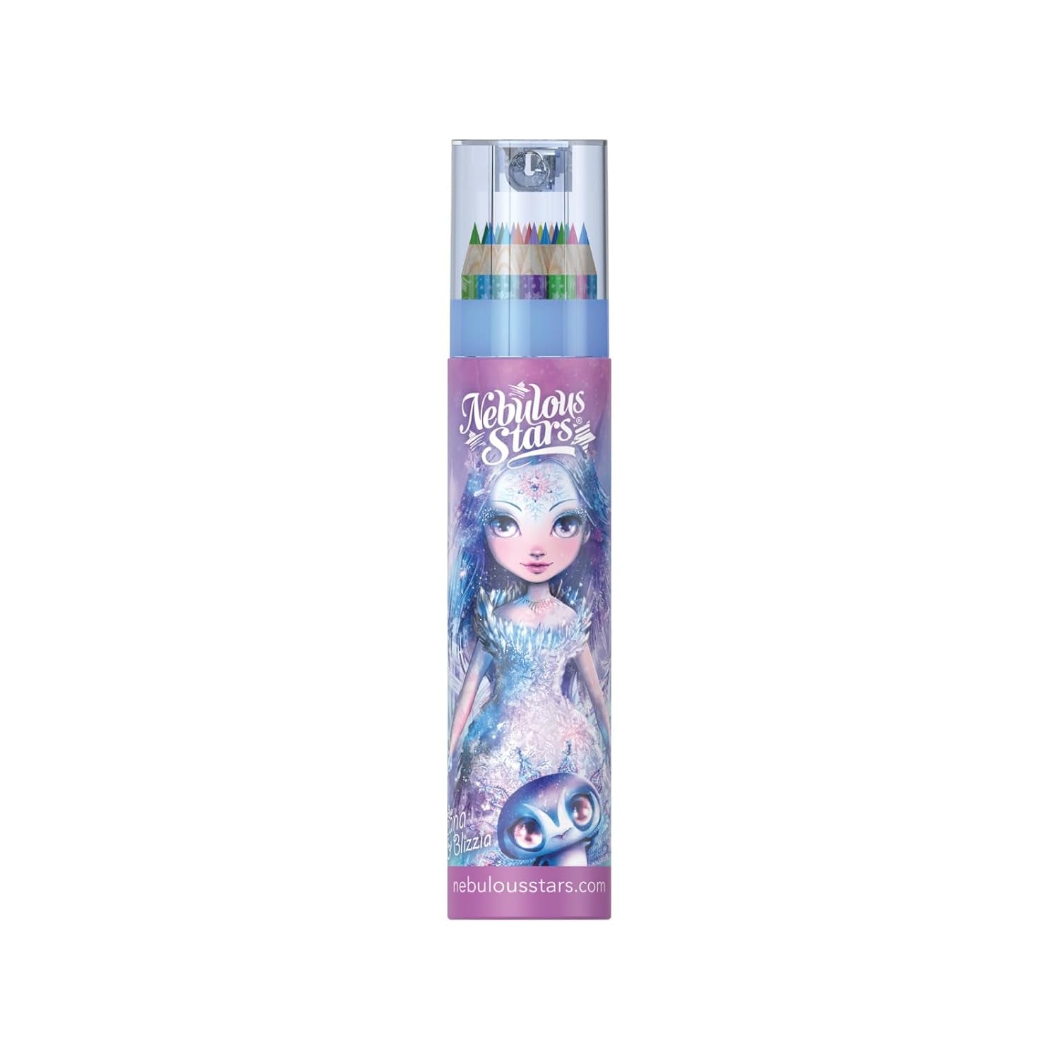Nebulous Stars Sketch & Colour Pencil Tube — Assorted 4 Designs - Colorland Toys