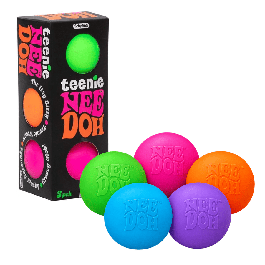 NeeDoh Teenie Classic Groovy Glob - Pack of 3 Assorted