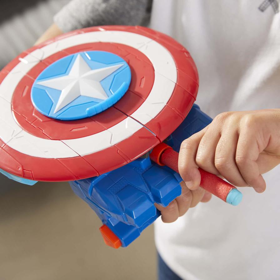Nerf Avengers Mech Strike Captain America Strikeshot Shield — image 3