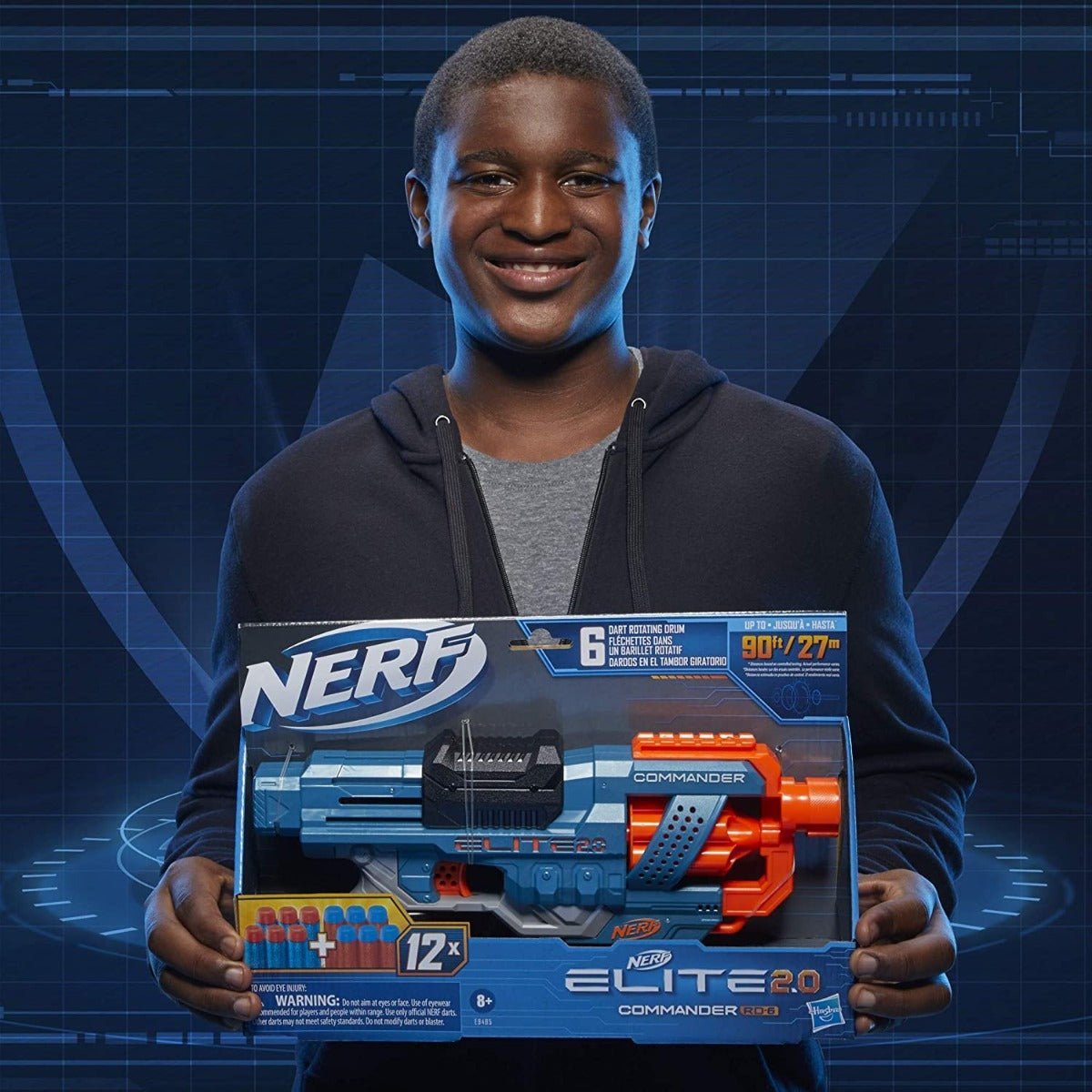 Nerf Elite 2.0 Commander RD-6 Dart Blaster E9485 — image 3