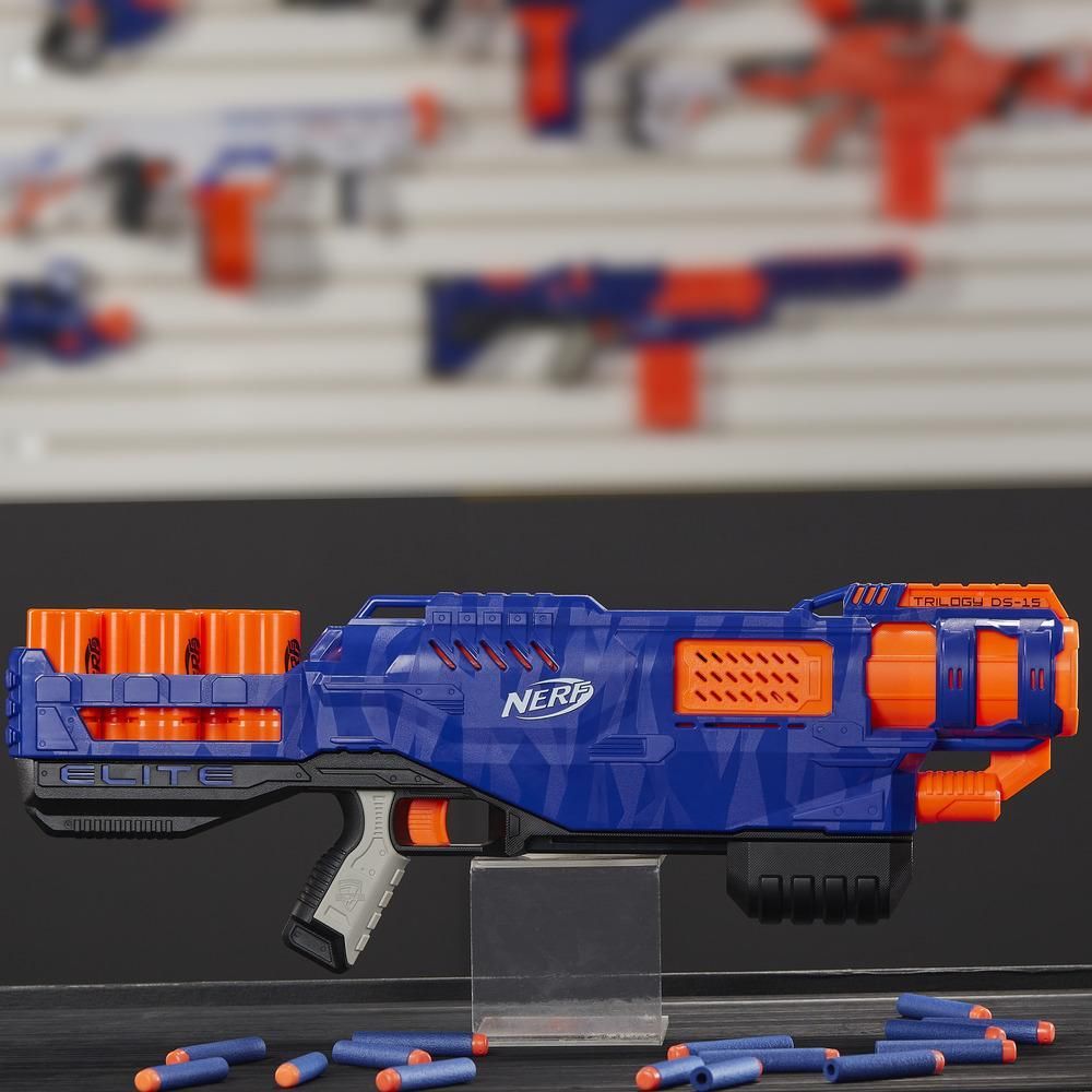 Nerf N - Strike Elite Trilogy DS - 15 Dart Blaster E2853 - Colorland Toys