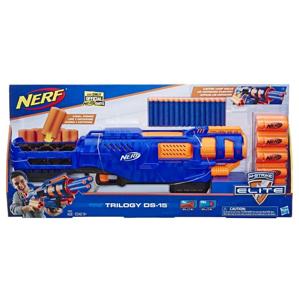 Nerf N - Strike Elite Trilogy DS - 15 Dart Blaster E2853 - Colorland Toys