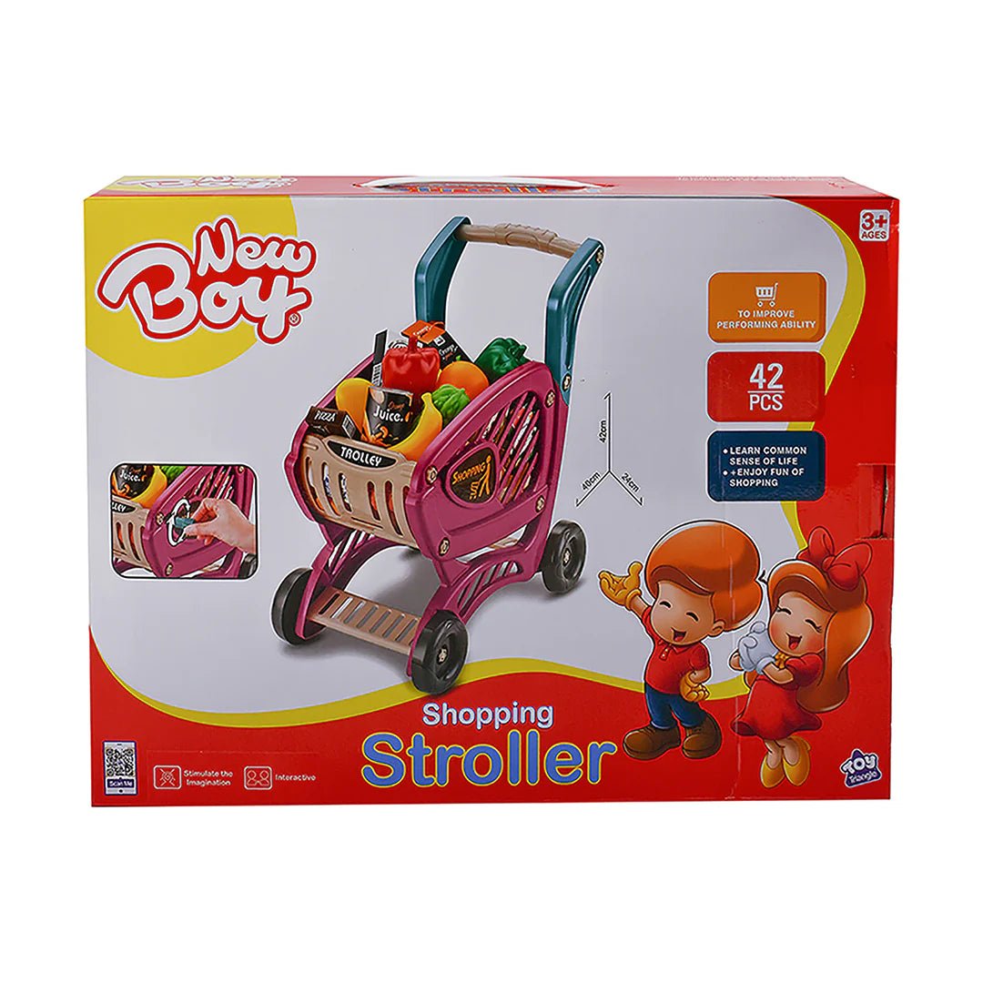 New Boy Shopping Stroller 42 - Pcs NB - 697988 - Colorland Toys