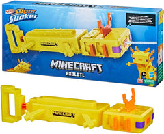 New Nerf Super Soaker Minecraft Axolotl Water Gun F7601 - Colorland Toys