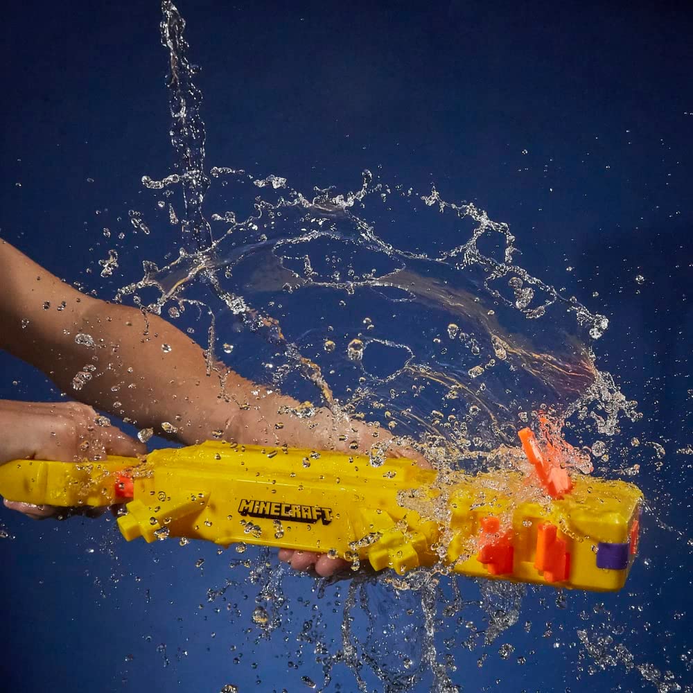 New Nerf Super Soaker Minecraft Axolotl Water Gun F7601 — image 4