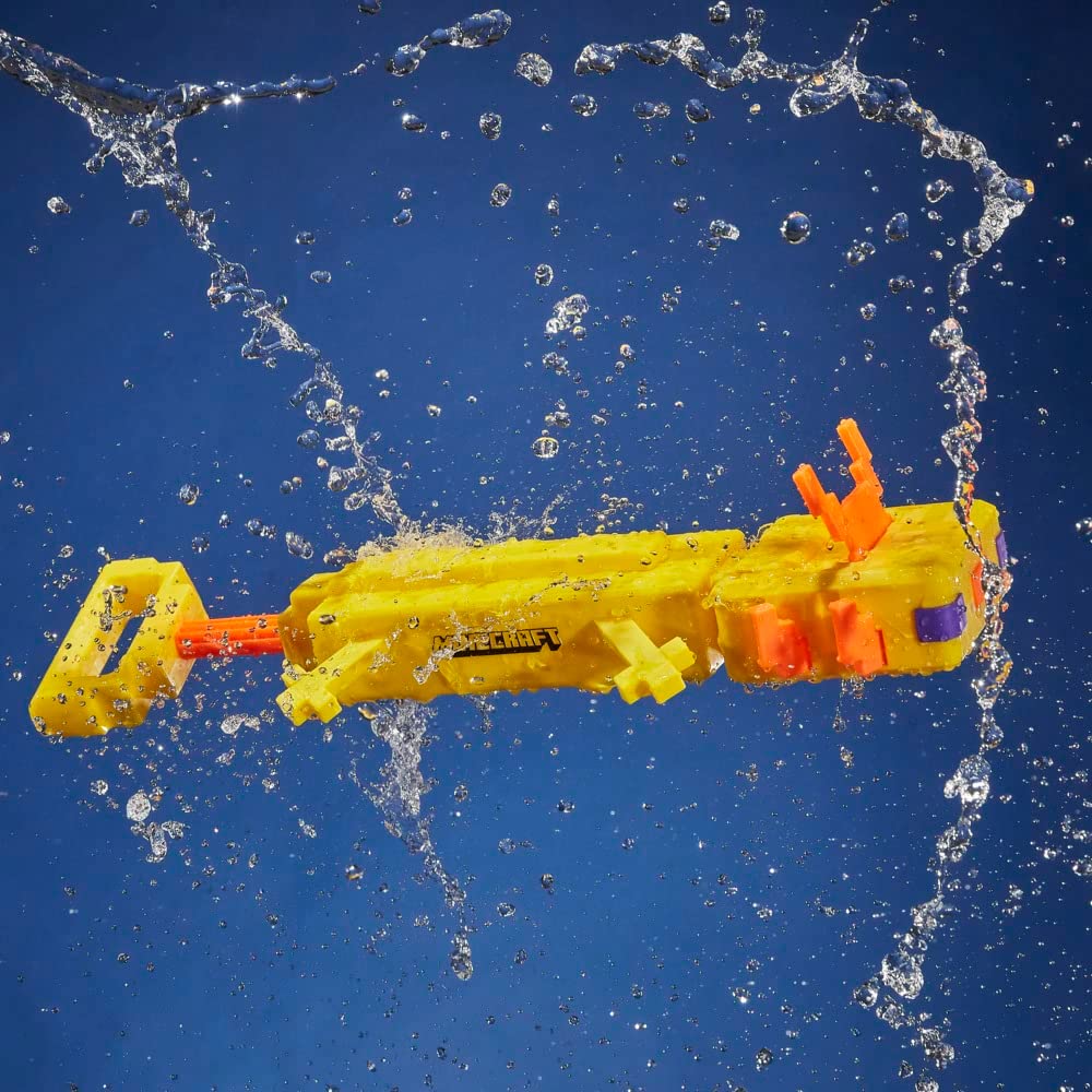 New Nerf Super Soaker Minecraft Axolotl Water Gun F7601 — image 3
