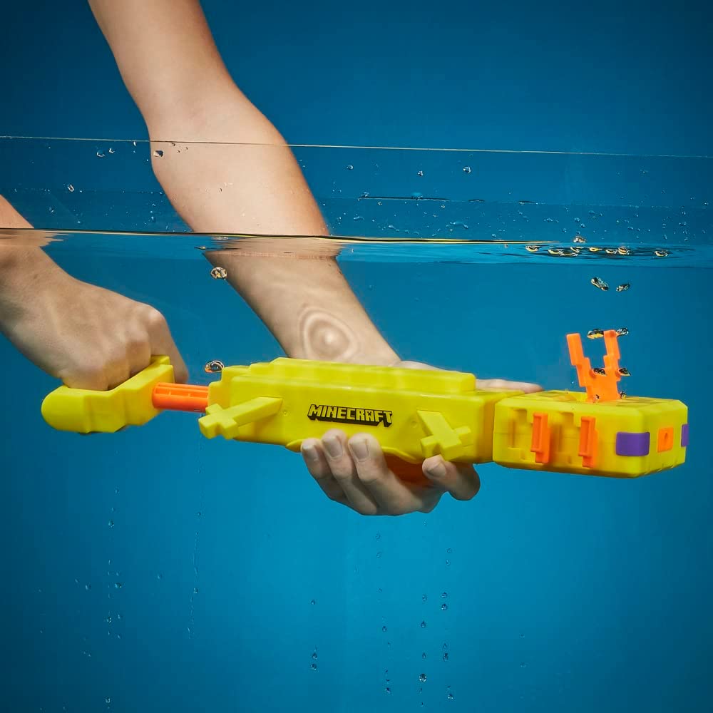 New Nerf Super Soaker Minecraft Axolotl Water Gun F7601 - Colorland Toys