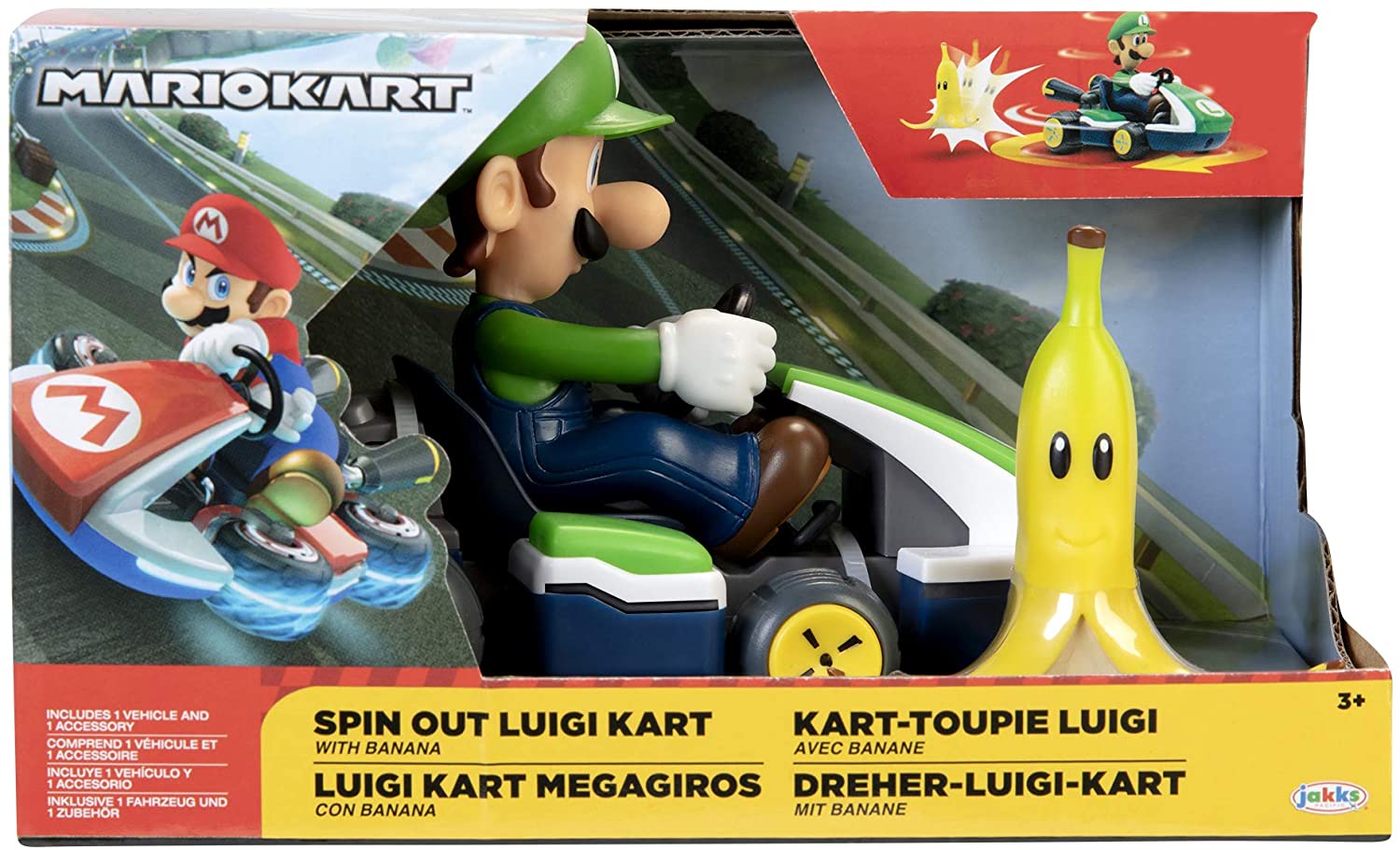 Nintendo Spin Out Mario Kart 2.5inch Assorted 86000 - Colorland Toys