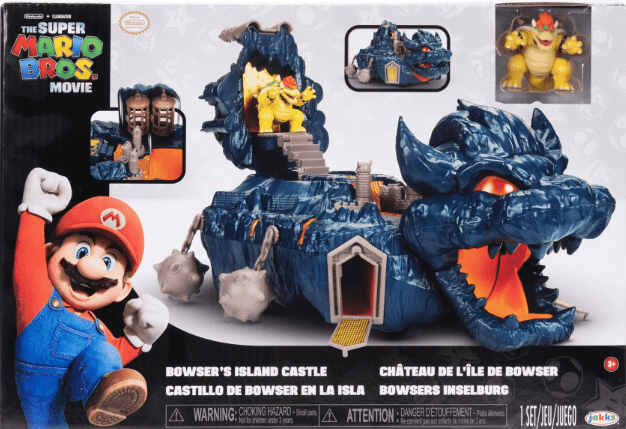 Nintendo Super Mario Movie Bowser's Island Castle Playset 41804