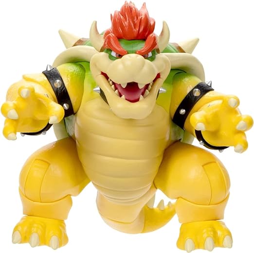Nintendo Super Mario Movie Fire Breathing Bowser Action Figure 7inch 42312 - Colorland Toys