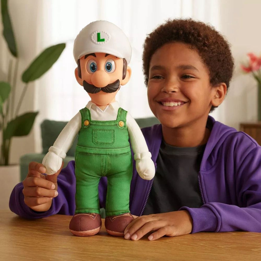 Nintendo Super Mario2 Movie Jumbo Roto Plush - Fire Luigi 43237 — image 4