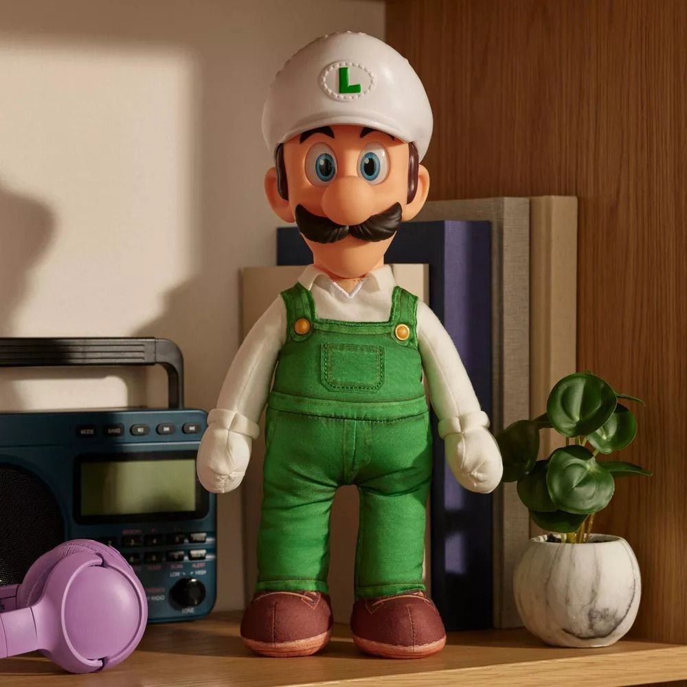 Nintendo Super Mario2 Movie Jumbo Roto Plush - Fire Luigi 43237 — image 5
