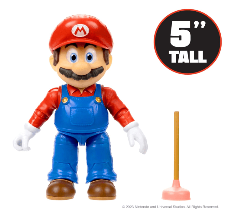 Nintendo The Super Mario Bros. Movie Figure - Mario 5inch 41716/41776 — image 2