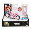 Nintendo The Super Mario Bros. Movie Figure with Kart - Peach 7cm 41769/41721