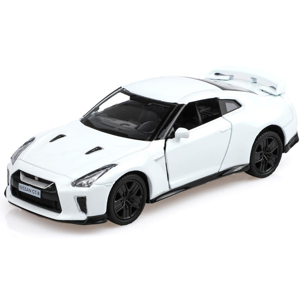 سيارة نيسان GT-R معدنية بسحب للخلف بمقياس 1:18