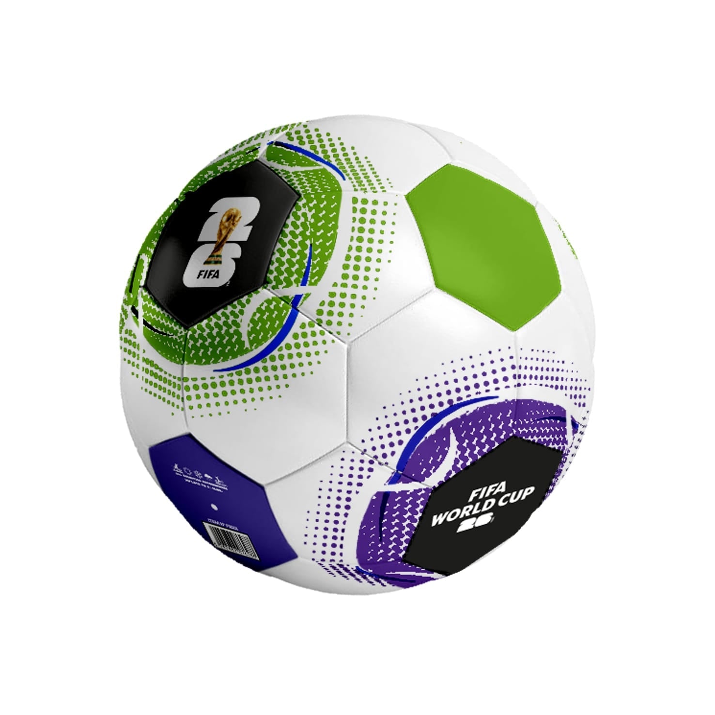 Official Football World Cup 2026 Green White FB23 - Colorland Toys