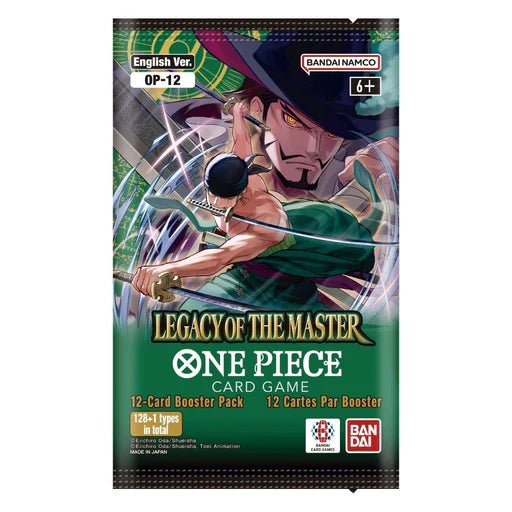 One Piece OP12 – BOOSTER PACK -LEGACY OF THE MASTER-Legacy of the Master Cards OP-12 — image 1