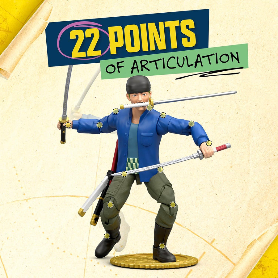 One Piece Zoro 6" Action Figure with 5 Accessories — image 6