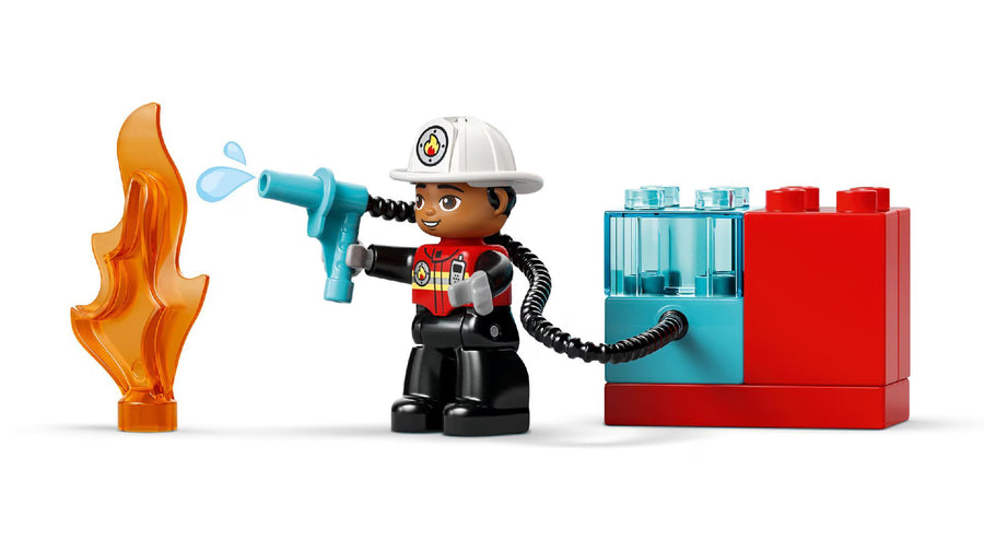 LEGO Duplo Town Fire Truck With Hose And Firefighter 10473 — image 8