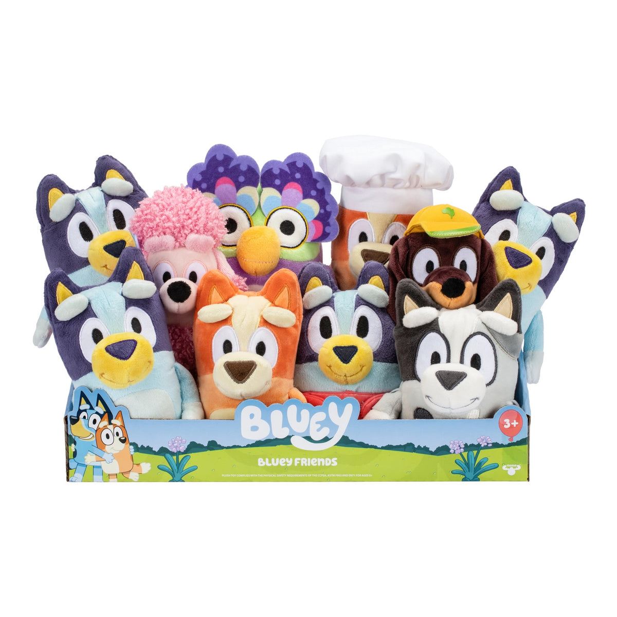 Bluey Friends Stuffed Plush Asstd. 8-Inch 18062 - Colorland Toys