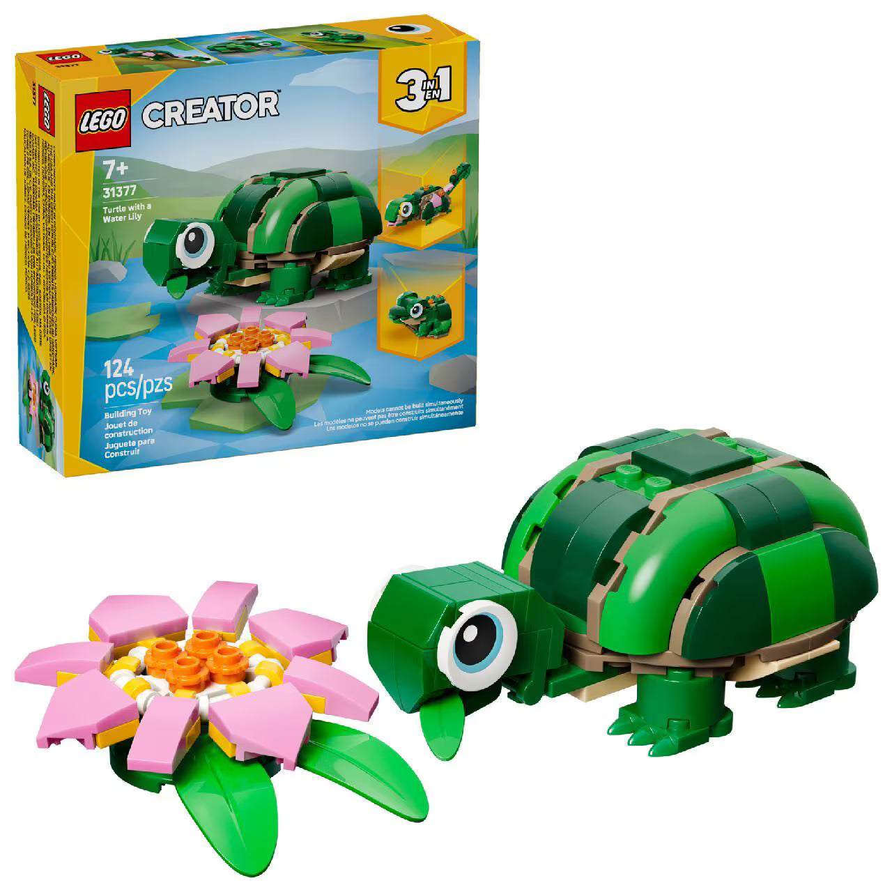 LEGO Creator Turtle With A Water Lily Flower 31377 - Colorland Toys