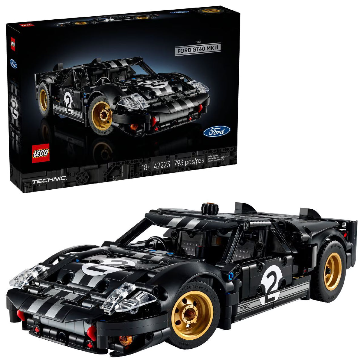 LEGO Technic 1966 Ford GT40 MKII Race Car 42223 — image 1
