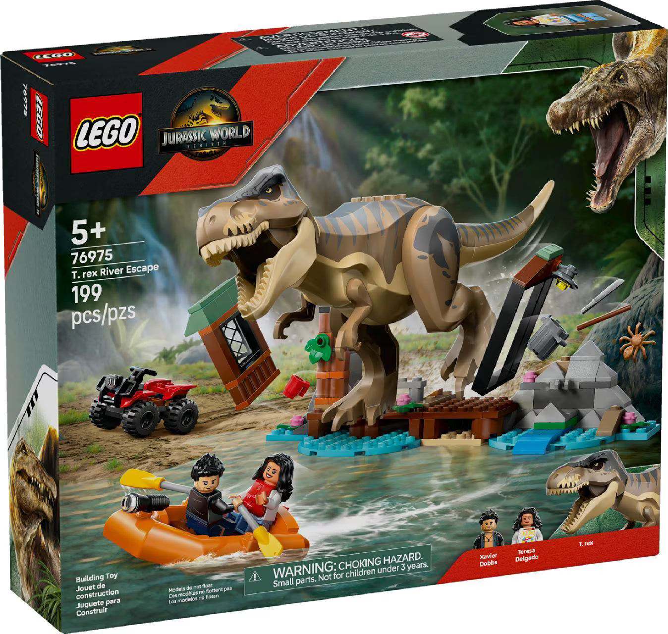 LEGO Jurassic World T.Rex River Escape 76975 - Colorland Toys