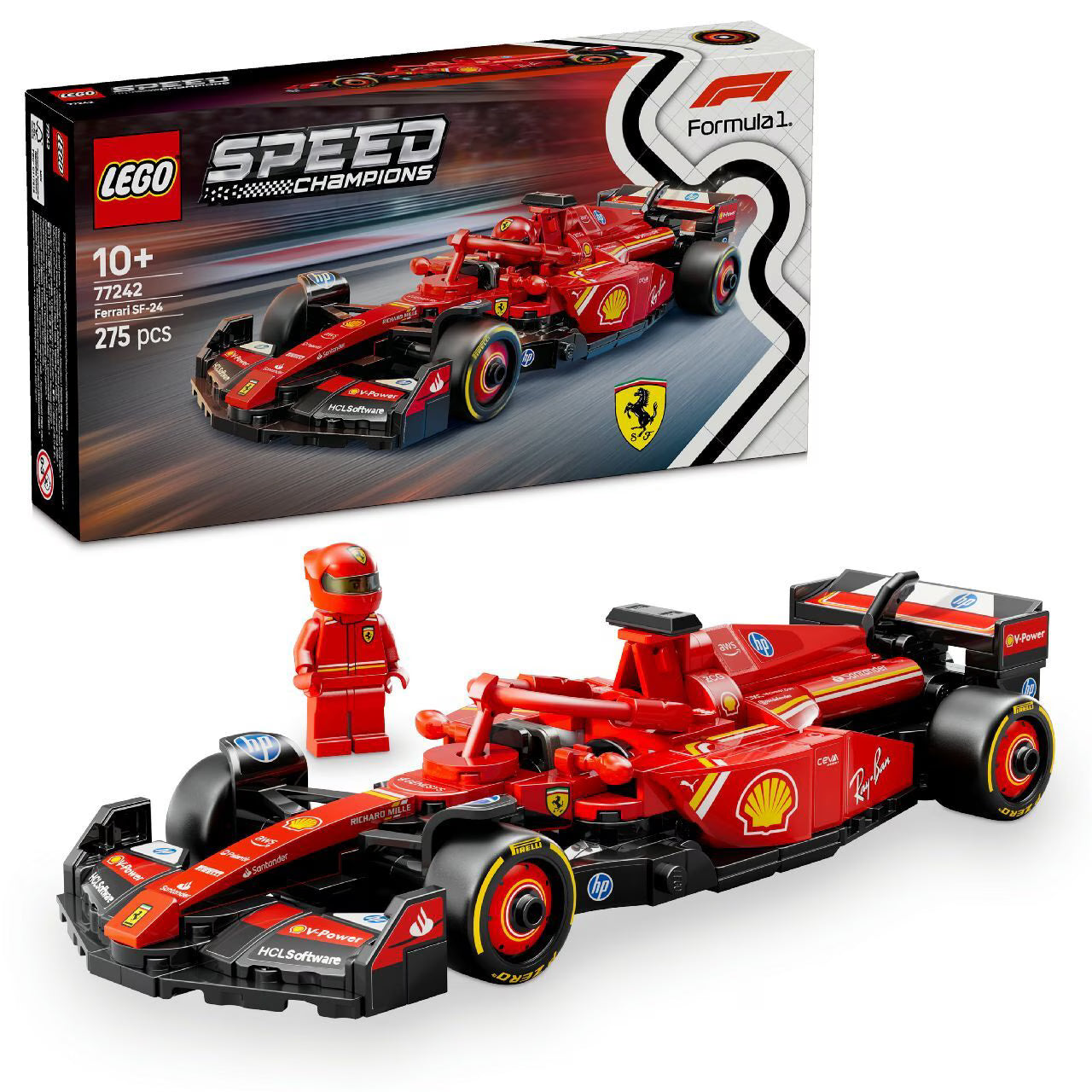 LEGO Ferrari Sf-24 F1 Race Car 77242 - Colorland Toys