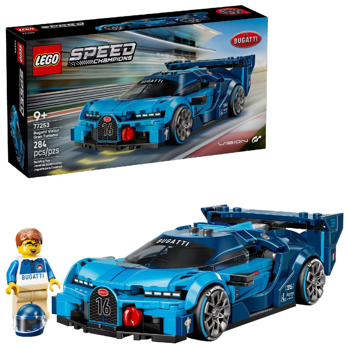 LEGO Speed Champions Bugatti Vision Gt Hyper Sports Car 77253 — image 1