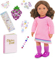 Our Generation 18-inch Doll Finley & 50+ Sticker Set for Kids