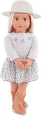 Our Generation Abigale Doll With Pleated Skirt And Hat - Colorland Toys