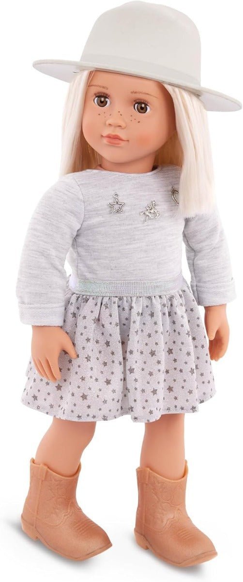 Our Generation Abigale Doll With Pleated Skirt And Hat - Colorland Toys