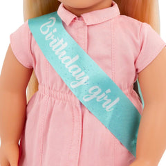 Our Generation Brenna Birthday Doll With Pink Dress - Colorland Toys