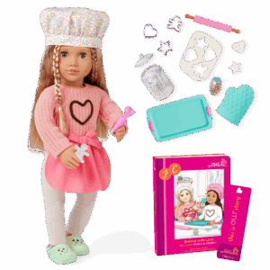 Our Generation Deluxe Baking Doll With Book, Emery BD31732Z — image 1