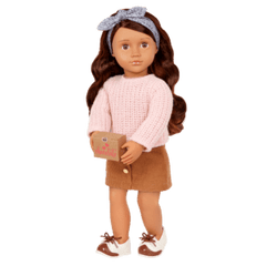 Our Generation Deluxe Chocolate Doll With Book, Coco BD31423Z - Colorland Toys