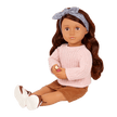 Our Generation Deluxe Chocolate Doll With Book, Coco BD31423Z
