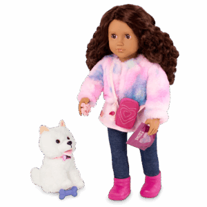 Our Generation Doll & Pomeranian Pup With Accs, Ines & Jojo BD31737Z — image 3