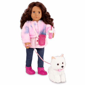 Our Generation Doll & Pomeranian Pup With Accs, Ines & Jojo BD31737Z — image 2