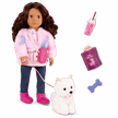 Our Generation Doll & Pomeranian Pup With Accs, Ines & Jojo BD31737Z