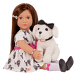 Our Generation Doll With Bow Dress And Pup Gemma & Gigi BD31588Z