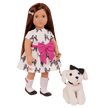 Our Generation Doll With Bow Dress And Pup Gemma & Gigi BD31588Z