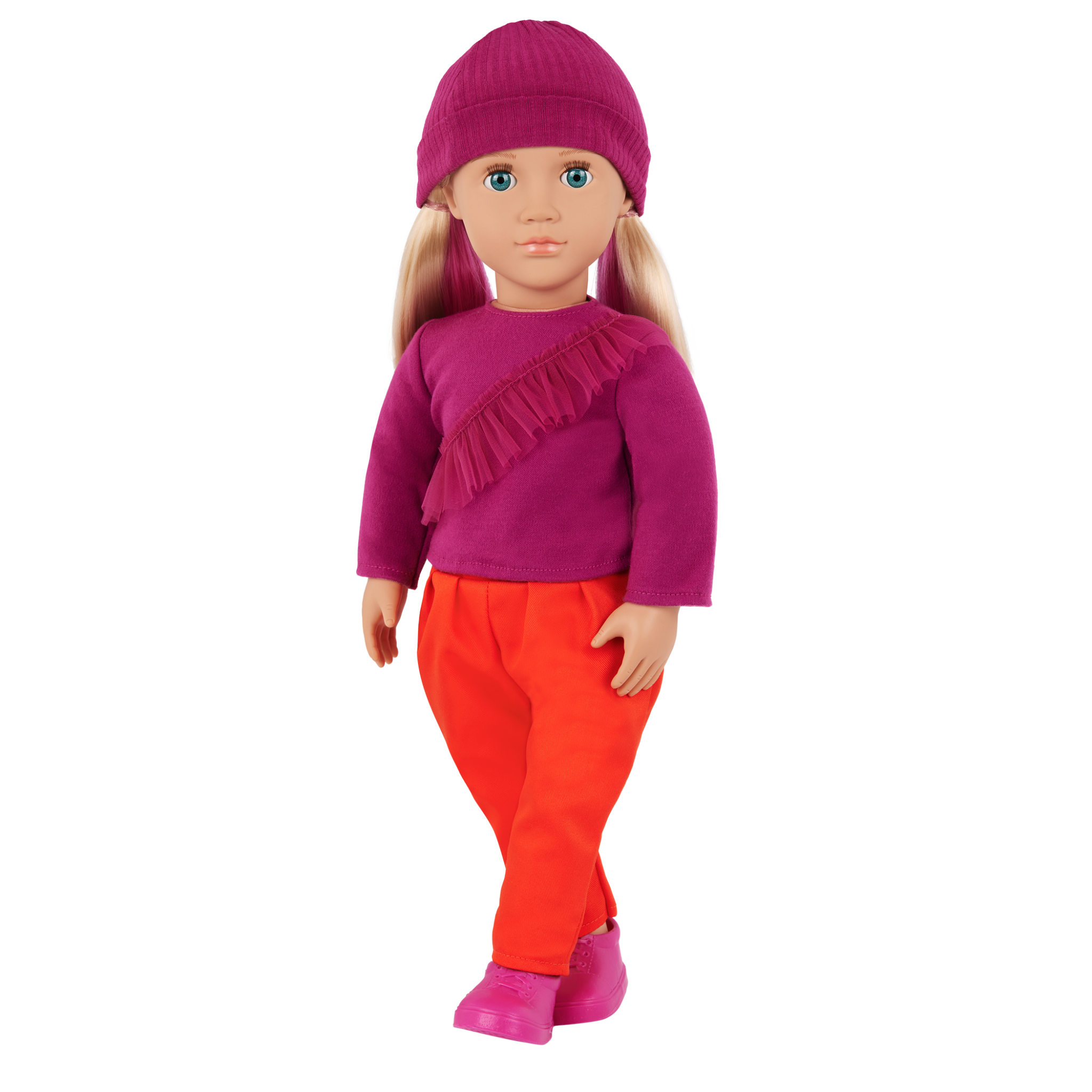 Our Generation Doll With Color Block Outfit Shay BD31554Z - Colorland Toys