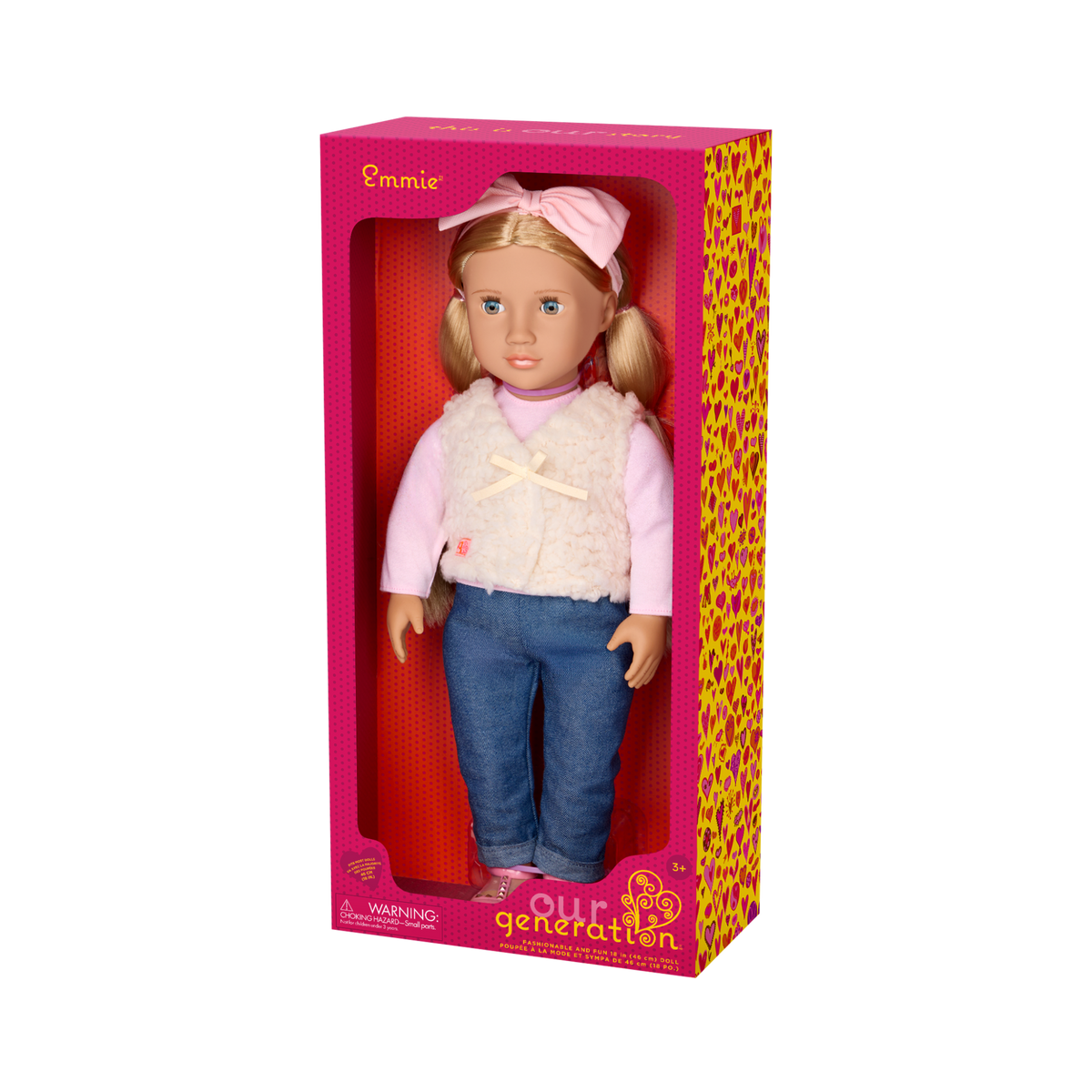 Our Generation Doll With Glam Fur Vest Emmie BD31705Z — image 3