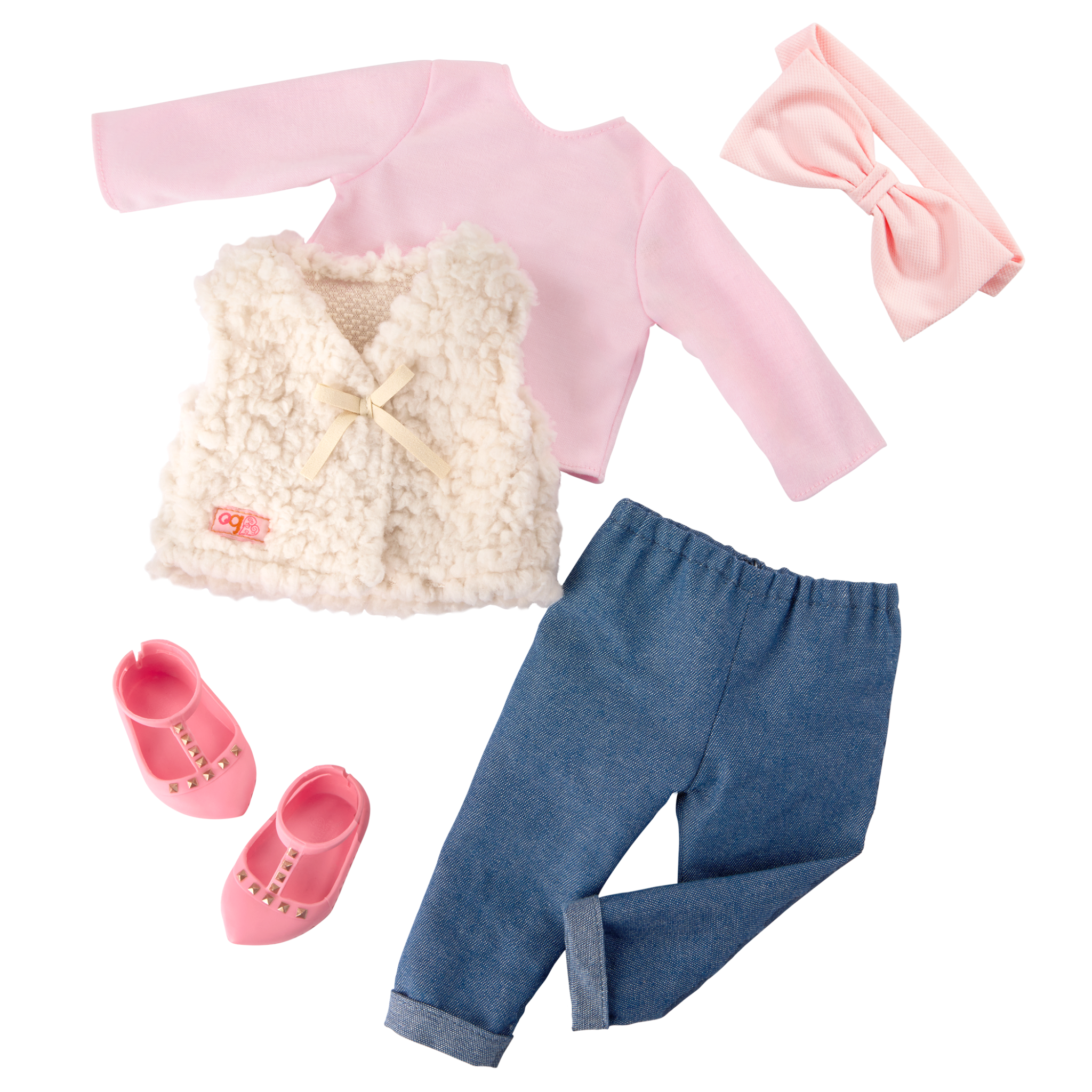 Our Generation Doll With Glam Fur Vest Emmie BD31705Z - Colorland Toys