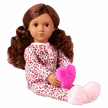 Our Generation Doll With Leopard Pajama & Heart Pillow, Gracia BD31739Z