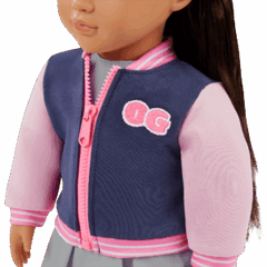 Our Generation Doll With School Outfit And Bomber Jacket BD31741Z - Colorland Toys